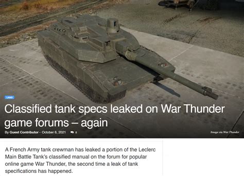 war thunder military leaks|War Thunder fan says tank is inaccurate, leaks。